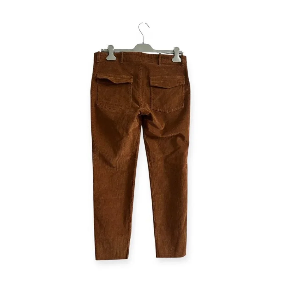 NILI LOTAN Jenna Pants in Corduroy, Color Maple, Size 6,  New with tags